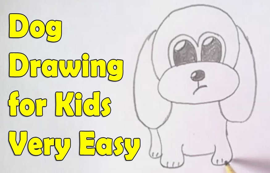 A Step by Step Tutorial On How To Draw A Dog For Kids 